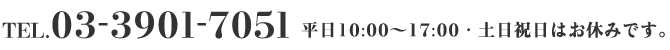 TEL.03-3901-7051